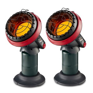 Mr. Heater 3800 BTU Portable Little Buddy Propane Emergency Heater with Push Start Button for Indoor and Outdoor Use, (2 Pack) - 1 of 4