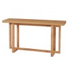 GDFStudio Wystan 59.05" Modern Wooden Rectangular Narrow Console Table with Rubberwood Legs - 4 of 4