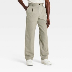 recycled soft baggy pleated dress pants Houston White Men's Baggy Leg Pleated Trousers