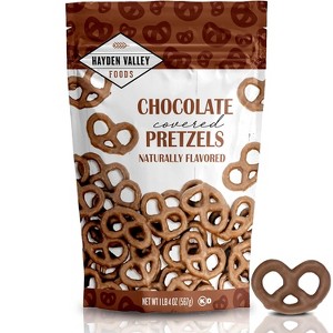 Hayden Valley Foods Chocolate Covered Pretzels | 20 oz Bag | Gourmet Flavored Pretzels | No Artificial Flavors or Colors - 1 of 4