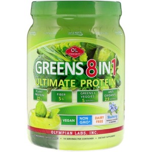 Olympian Labs Greens 8-in-1 Powder Blueberry, 16.26 oz - 1 of 4