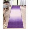 Lahome Abstract Ombre Plush Area Rug – Soft Gradient Accent with Non-Slip Backing - 2 of 4