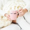 Sweet Water Decor Pink Eyelashes Gold Handle Coffee Mug - 16oz - 3 of 4
