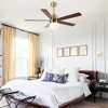 Parrot Uncle 52" Gold Modern Glass LED Ceiling Fan with Remote and Light - 2 of 4