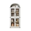 72'' Tall Arched Bookcase with Glass Doors, 4 Tier Display Bookshelf Storage Cabinet - Heavy Duty Construction, Modern Floor Standing Organizer - 2 of 4
