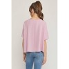 Women's Round Neck Babydoll Top - entro - 3 of 4