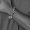 Black Bow Jewelry Men's 6mm Stainless Steel Black Rubber Bracelet, 8.75 Inch - 4 of 4