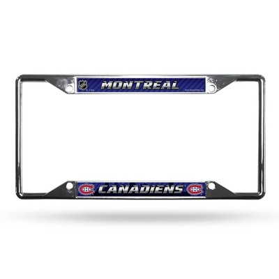 NHL Montreal Canadiens View Chrome License Plate Frame