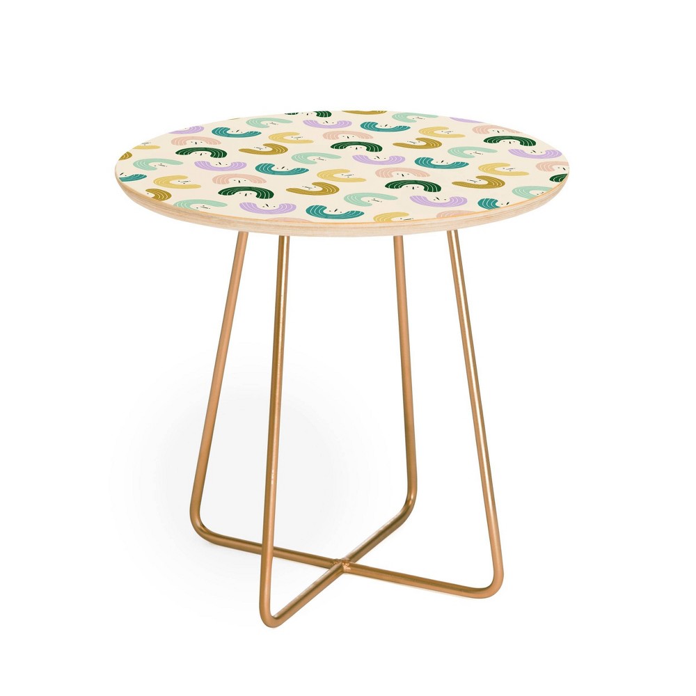 Photos - Coffee Table Hello Sayang Urban Jungle Crazy Lady Plant Side Round Table Gold - Deny De