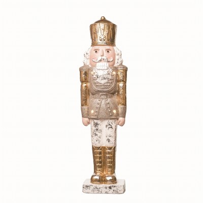 Transpac Resin Gold Christmas Glitz Nutcracker