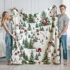Christmas Village Flannel Blanket,Nostalgic Snowy Winter Trees Christmas Gift. - 3 of 4