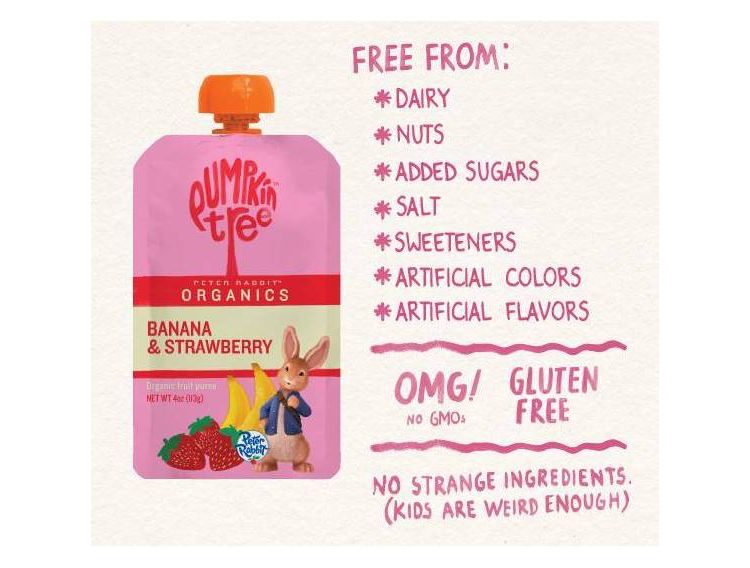 Peter Rabbit Organics Banana &#38; Strawberry - 4oz, 5 of 7