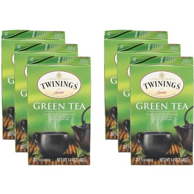 Twinings Green Tea Original - Case of 6 - 20 Bags