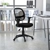 Emma and Oliver Mid-Back Black Mesh Swivel Task Office Chair with T-Arms - image 2 of 4