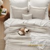 Bedsure | 3/4 Pcs Pinch Pleat Bed Solid Comforter &  Pillowcases Bedding Set - 4 of 4