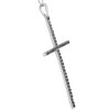 Pompeii3 White Gold 1/2ct Black Diamond Cross Pendant Necklace - 2 of 3