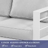 Heynemo Patio Furniture Aluminum Sofa, All-Weather Outdoor 3 Seats Couch - 4 of 4