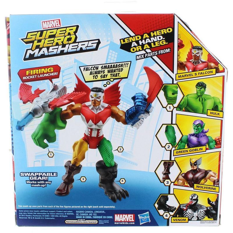 Marvel Super Hero Mashers 6" Action Figure: Falcon, 4 of 5