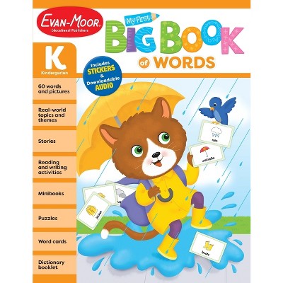My First Big Book of Words, Grade K Workbook - (My Big Book of Words) by  Evan-Moor Educational Publishers (Paperback)