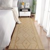 Washable Modern Geometric Rug Non Slip Low Pile Rug Soft Contemporary Throw Floor Cover Foldable Indoor Carpet for Living Room Bedroom Playroom - 4 of 4