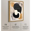 Art Remedy Milk Butterscotch and Dark Chocolate Brown Earthy Abstract Wall Art Framed - 3 of 4