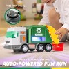 Joyfy Motorized LED Garbage Truck Toy with Lights & Sounds – Includes Dumpster, Auto Bump & Go, Volume Control – Realistic Trash Vehicle for Kids - 4 of 4