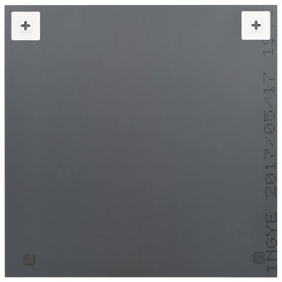 Silver Frameless Square Wall Mirror 15.7" x 15.7"