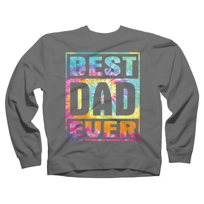 Adult Design By Humans Vintage Tie Dye Best Dad Ever By  Sweatshirt