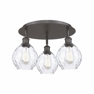 Waverly - 3 Light Flush Mount In Industrial Style-9 Inches Tall and 17.75 Inches Wide