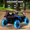 Jojoka 24V Ride On UTV for Kids, 2 Seater 4WD Electric Truck w/ Remote Control,2 Speed Adjustment, Led Lights,Music Player - 3 of 4