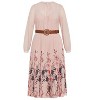 Women's Plus Size Love Pleat Border Dress - buff | CITY CHIC - 4 of 4