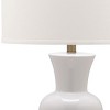 Lola Column Table Lamp - White - Safavieh - image 4 of 4