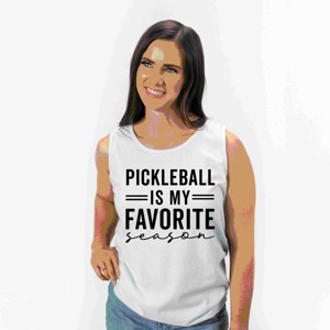 Simply Sage Market Pickleball Is My Favorite Season Garment Dyed Tank - 1 of 3