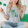 Simply Sage Market Women's Lucky Stacked Distressed Short Sleeve Graphic Tee - 2 of 3