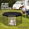 VEVOR Dog Playpen, 8 Pcs 30"H x 24"W Panels Foldable Metal Pet Exercise Pen, Dog Fence Indoor and Outdoor Pen with Door, 600D Oxford Fabric Top Cover - 3 of 4