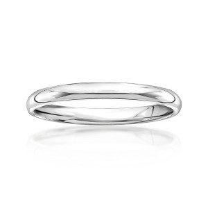 Ross-Simons Women's 2mm 14kt White Gold Wedding Ring - 1 of 4