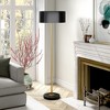 Hudson and Canal 2-Light Two-Tone Floor Lamp with Metal Shade Brass/Blackened Bronze/Black: UL Listed, Modern Design, 62" Height - 4 of 4