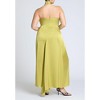 ELOQUII Women's Plus Size Halter Neck Satin Maxi Dress - 3 of 3