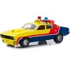 1974 Ford Falcon XB 4-Door Sedan RHD Yellow "MFP 508" "First of the V8 Interceptors" (1979) Movie 1/18 Diecast Model Greenlight - 2 of 3