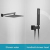 3-Spray Patterns With 2.5 GPM 10 in. Showerhead Wall Mounted Dual Shower Heads With Valve - 3 of 4