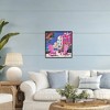 Stupell Industries Beach Chair Meetup in Pink Framed Giclee Art - 3 of 4