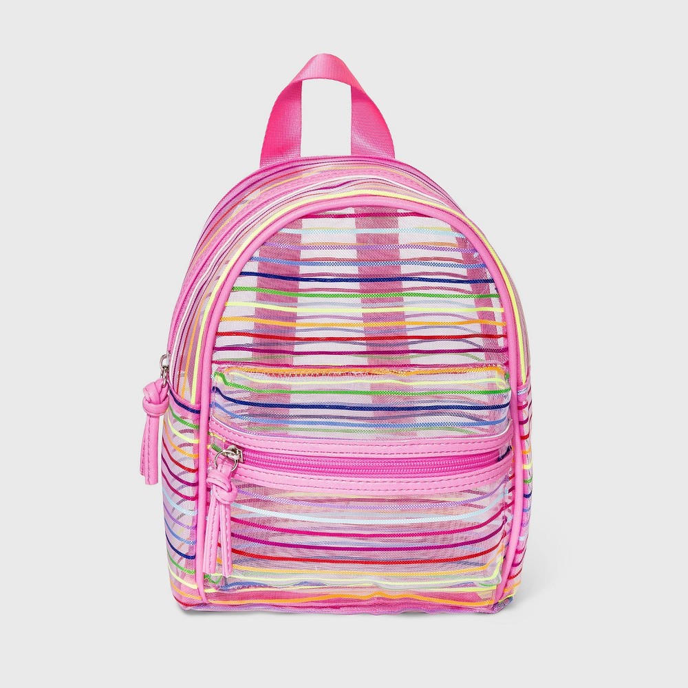 Cat & JackGirls' Striped Mesh Mini Backpack Cat & Jack DailyMail