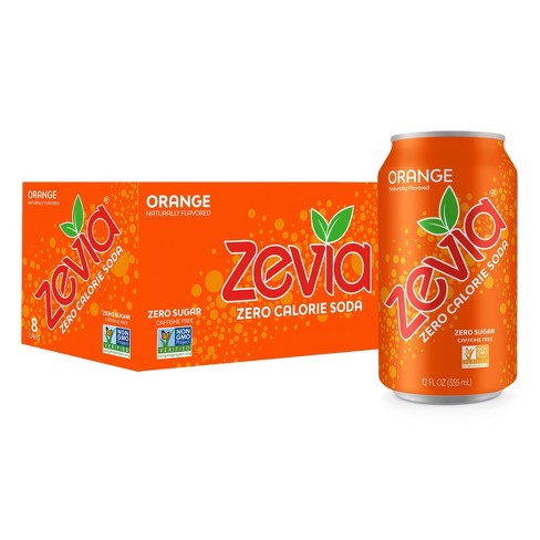 Zevia Orange Zero Calorie Soda - 8pk/12 fl oz Cans - image 1 of 4