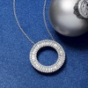 Ross-Simons 1.00 ct. t.w. Diamond Circle Pendant Necklace in Sterling Silver - 3 of 4