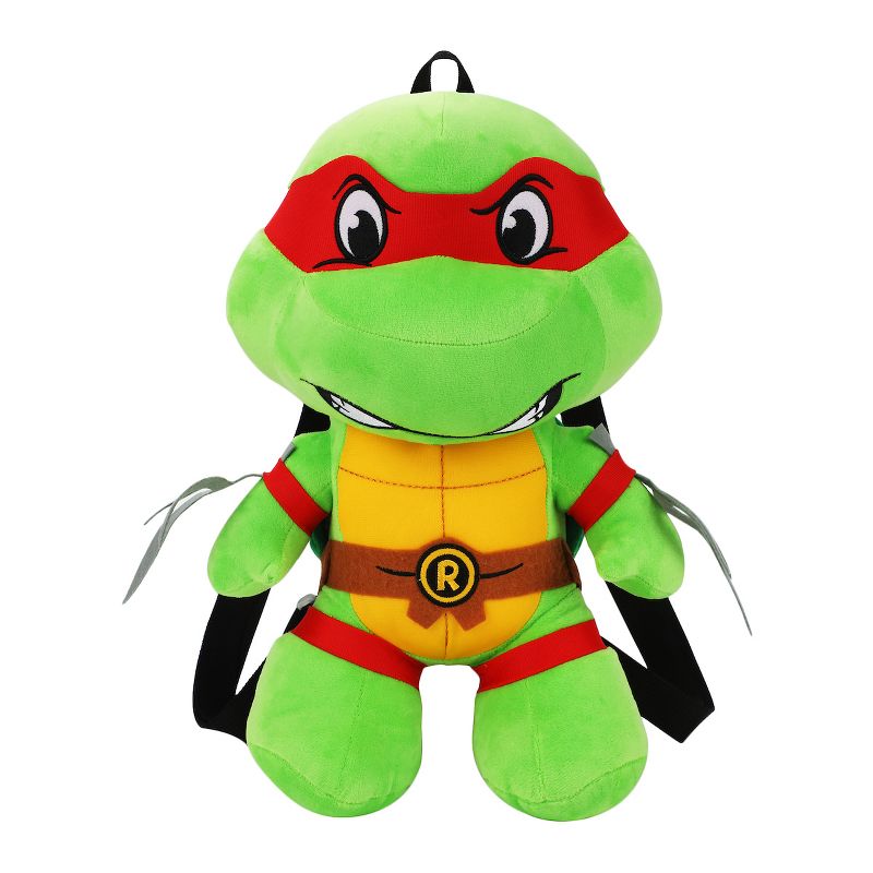 TMNT Retro Character Youth 14' Plush Backpack, 1 of 6