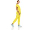 Hey Collection Womens Stretch V-Neck Jogger Scrubs Set, Medical Nursing Tops with Four Pocket Pants - 3 of 4