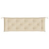 vidaXL Beige Garden Bench Cushion - Oxford Fabric Seat Pad for Outdoor/Patio Furniture, Indoor Family Bench, 59.1"x19.7"x2.8" - 4 of 4