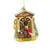 Huras 6.0 Inch Santa's Here Knock Knock Ornament Hearth Front Door Tree Ornaments - 2 of 3
