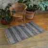 Patina Vie Vintage Inspired Accent Rug Navy Striped
 - 2 of 4