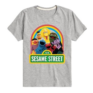 Boys' - Sesame Street - Group Elmo And Friends Short Sleeve Graphic T-Shirt - 1 of 4